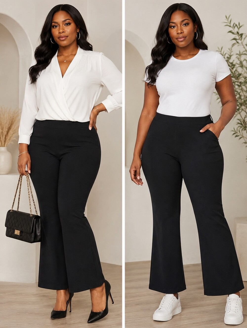 Liverpool Pearl Flare Black Faux Suede Pants - Size: XXL - NWT - Picture 2 of 5